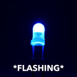 3mm Flashing LEDs (5)