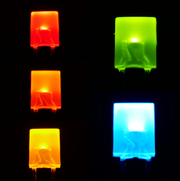 2x4mm Color Diffused Lens LEDs (10)