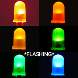 5mm Flashing Color Diffused Lens LEDs (5)