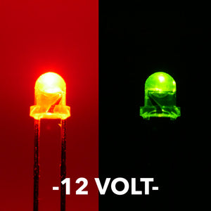 12 Volt 3mm Bi Color LEDs (5)