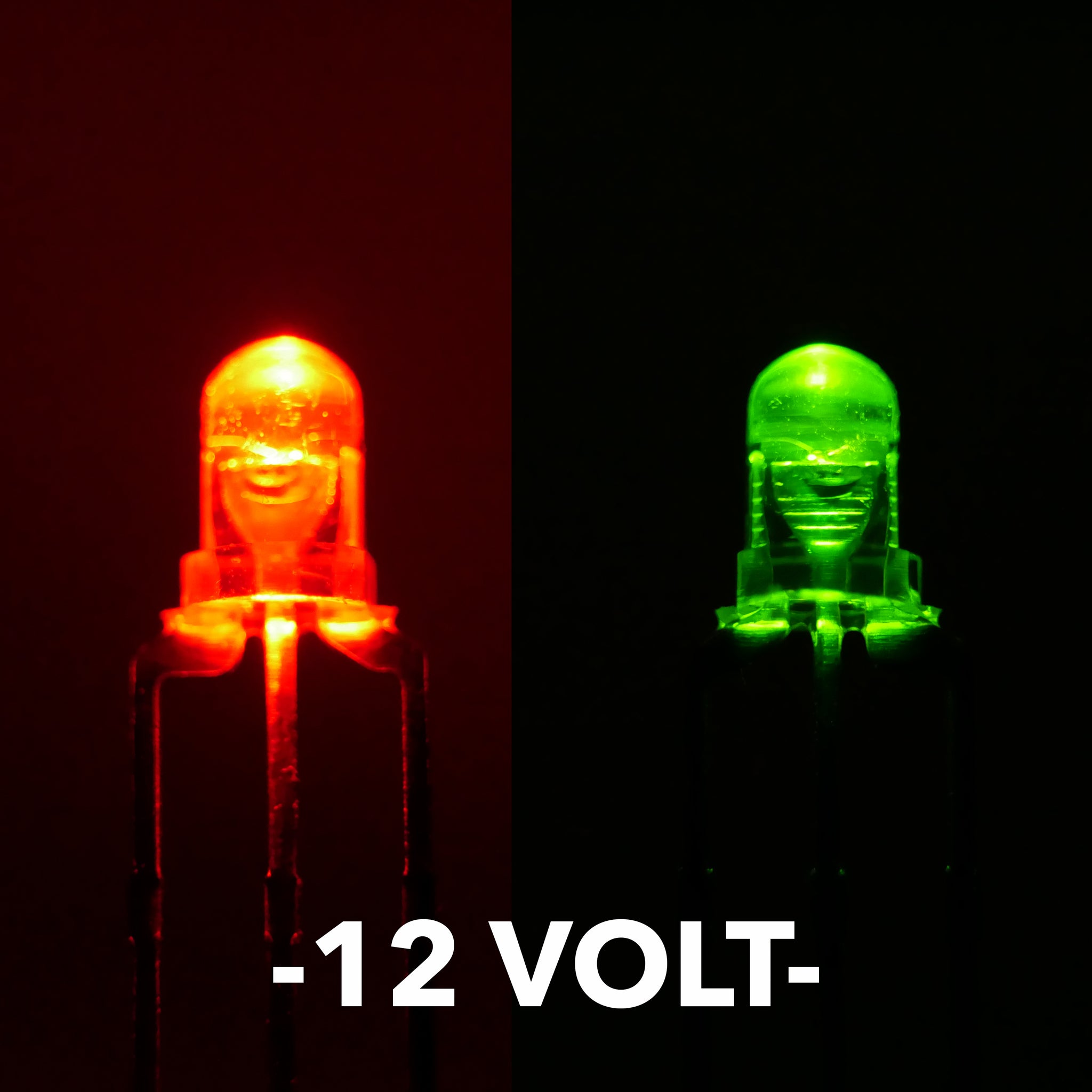 12 Volt 3mm Bi Color LEDs (5) – Led-Switch
