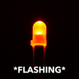 3mm Flashing LEDs (5)