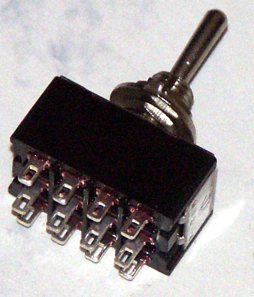M403 4PDT On-Off-On Center Off Miniature Toggle Switch